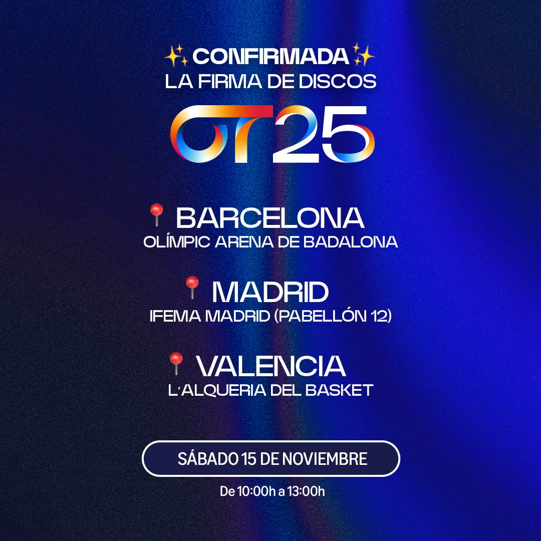 Fechas de firma de discos de OT25