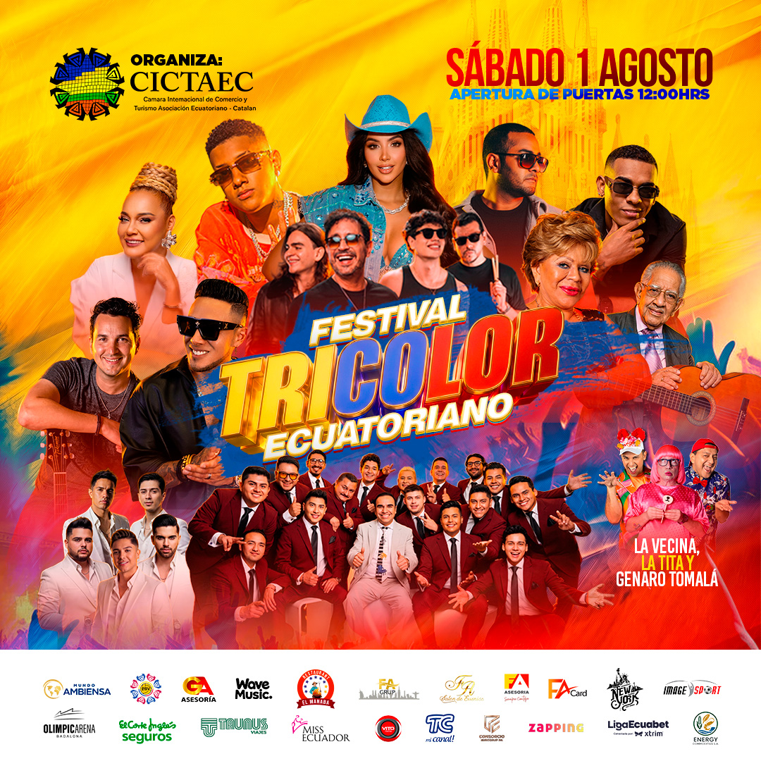 Festival Tricolor en el Olimpic Arena, fiesta ecuatoriana