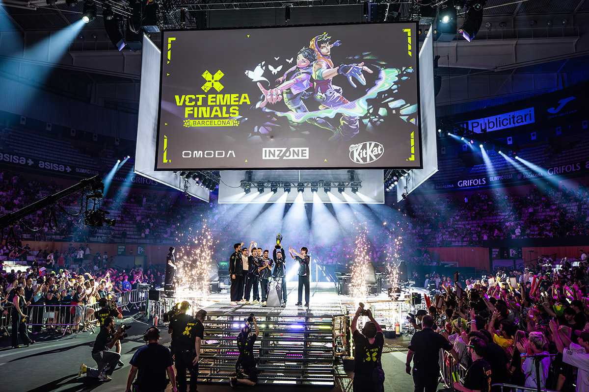 Ganadores de las finales VCT EMEA de Valorant en el Olimpic Arena de Badalona