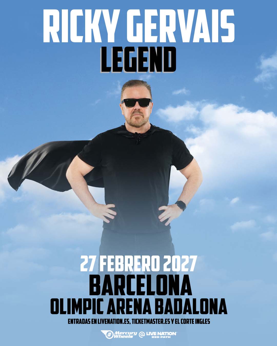 Ricky Gervais en el Olimpic Arena Badalona